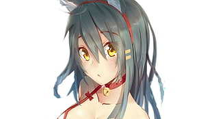 gray haired female anime HD wallpaper