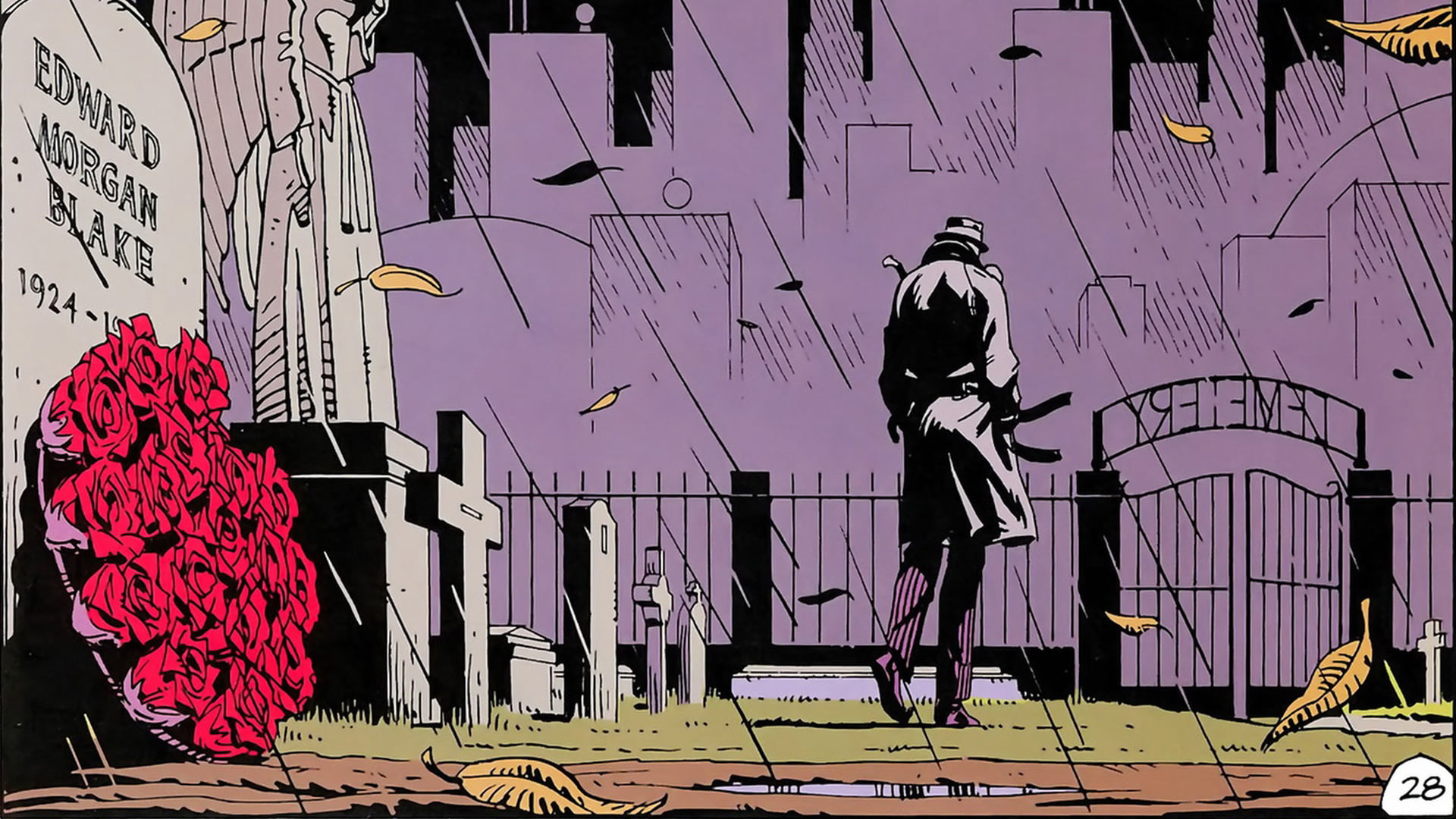 Watchmen Dc Comics Rorschach Graveyards Hd Wallpaper Wallpaper Flare