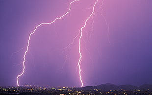 thunderbolt 3D wallpaper, lightning, storm, nature