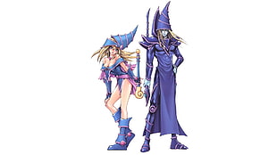 two Yu-Gi-oh! character illustrations, Yu-Gi-Oh HD wallpaper