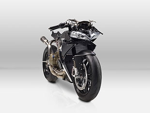 black naked sports bike HD wallpaper