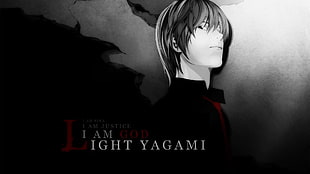 Light Yagami, anime, Death Note, Yagami Light, selective coloring HD wallpaper