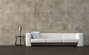 photography of white 3-seat sofa HD wallpaper