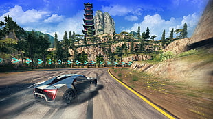 black sports car, Asphalt (video game), Asphalt 8: Airborne, video games, car HD wallpaper