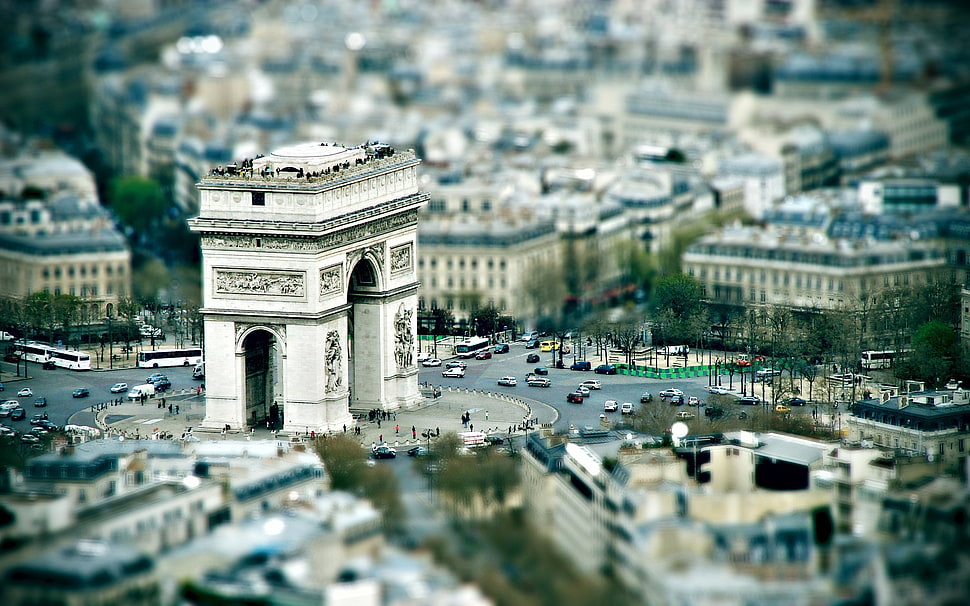 shallow focus photography of Arc De Triomphe HD wallpaper