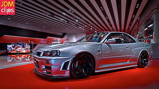 gray coupe, Nissan Skyline GT-R R34 Nismo Z-Tune, Nissan Skyline GT-R R34 Nismo, Nissan Skyline GT-R R34, Nissan