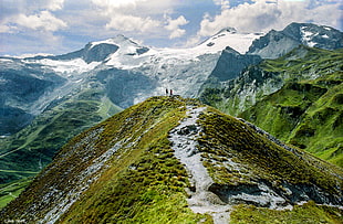 aerial view of mountain range