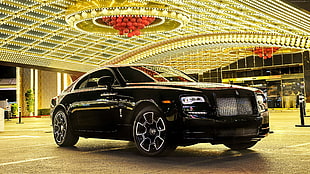 black Chrysler 300 HD wallpaper