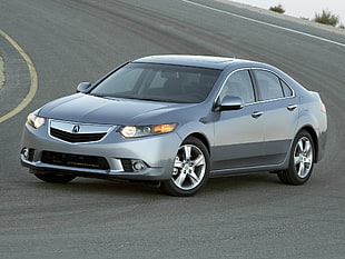 silver Acura RL sedan