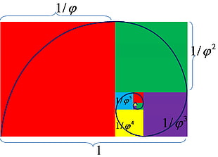 assorted-color squares graphics, minimalism, Fibonacci sequence, golden ratio, mathematics HD wallpaper