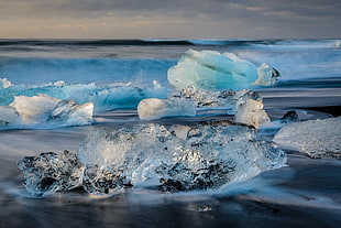 blue crystal wave