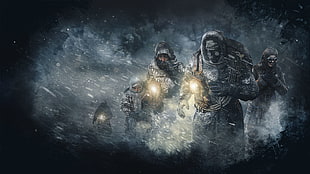 Frost Punk digital wallpaper, Frostpunk, video games, Video Game Art, snow