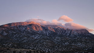 clouds on mountain HD wallpaper