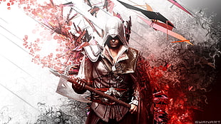 man with sword wallpaper, Assassin's Creed, digital art, artwork, video games HD wallpaper