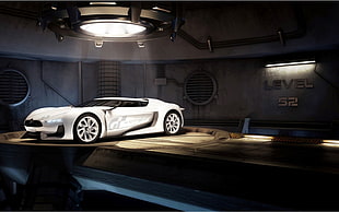 white coupe Grand Turismo level 52 game screenshot, Citroën, car HD wallpaper