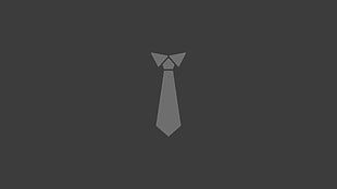 grey necktie clipart, tie, minimalism HD wallpaper