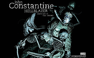 John Constantine wallpaper, Constantine, Hellblazer, comic art HD wallpaper