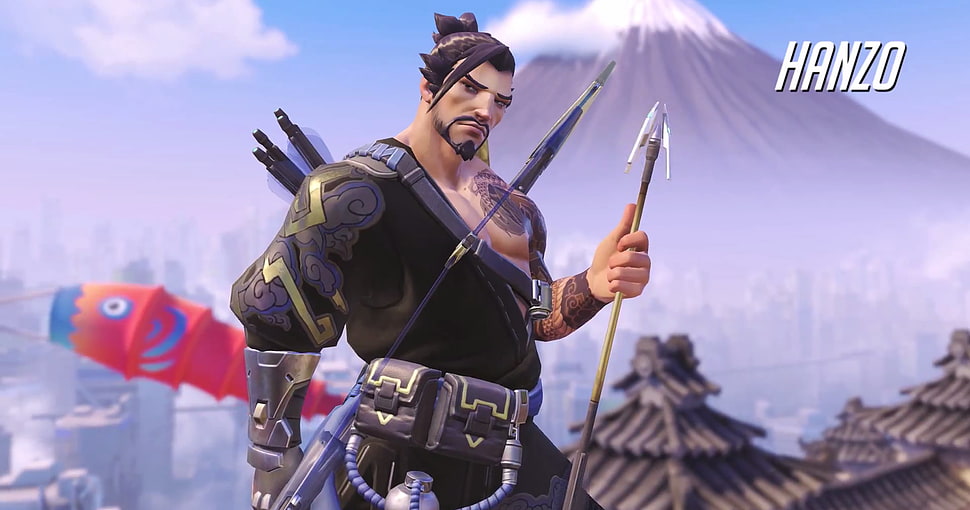 Overwatch Hanzo, Overwatch, video games, Hanzo (Overwatch) HD wallpaper