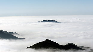 sea of clouds, landscape HD wallpaper