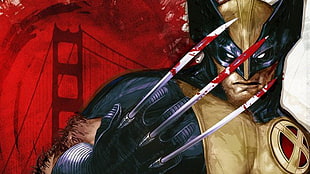 Wolverine illustration, comics, Wolverine HD wallpaper