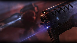 black semi-automatic pistol, Starcraft II, video games HD wallpaper