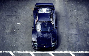 blue sports car