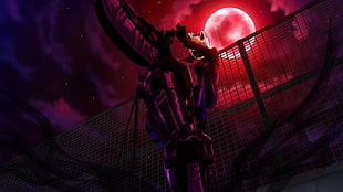 night motor rider anime character wallpaper, Durarara!!, anime, anime girls, Moon HD wallpaper
