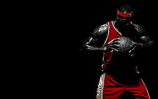 Lebron James holding ball HD wallpaper