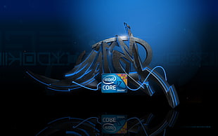 Intel Core logo HD wallpaper