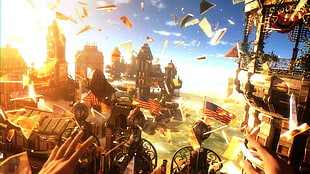 wrecked city wallpaper, BioShock Infinite, video games HD wallpaper