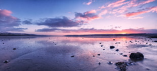 body of water during sunrise, cromarty HD wallpaper