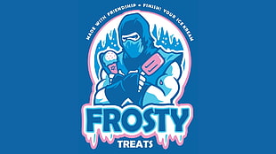 Frosty Treats logo HD wallpaper