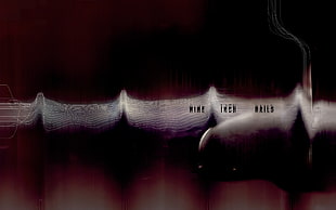 white and black hair straightener, Nine Inch Nails HD wallpaper