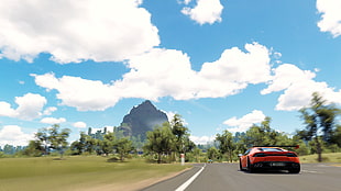 red car, forza horizon 3, video games, CGI, Australia HD wallpaper