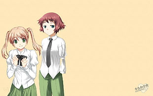 brown haired female character digital wallpaper, Katawa Shoujo, Ibarazaki Emi, Rin Tezuka HD wallpaper