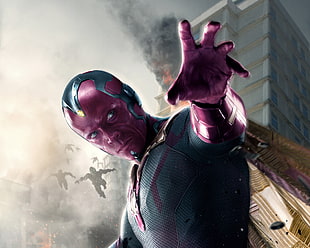 Marvel The Avengers Vision graphic wallpaper HD wallpaper