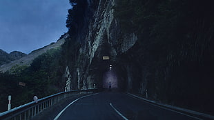 black asphalt road, photo manipulation, landscape, road