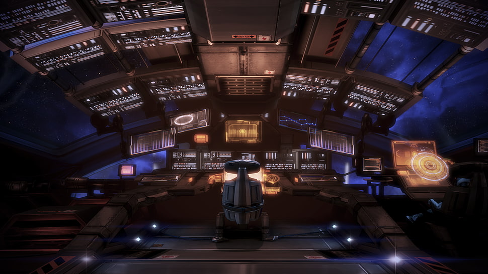 space ship interior HD wallpaper