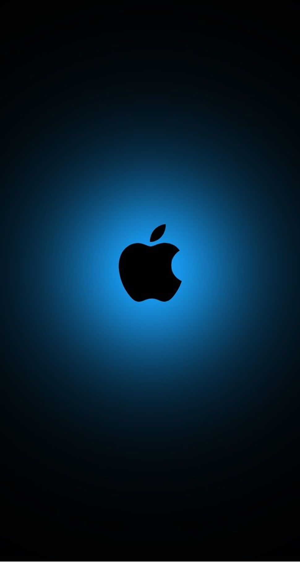 blue apple logo wallpaper iphone 5