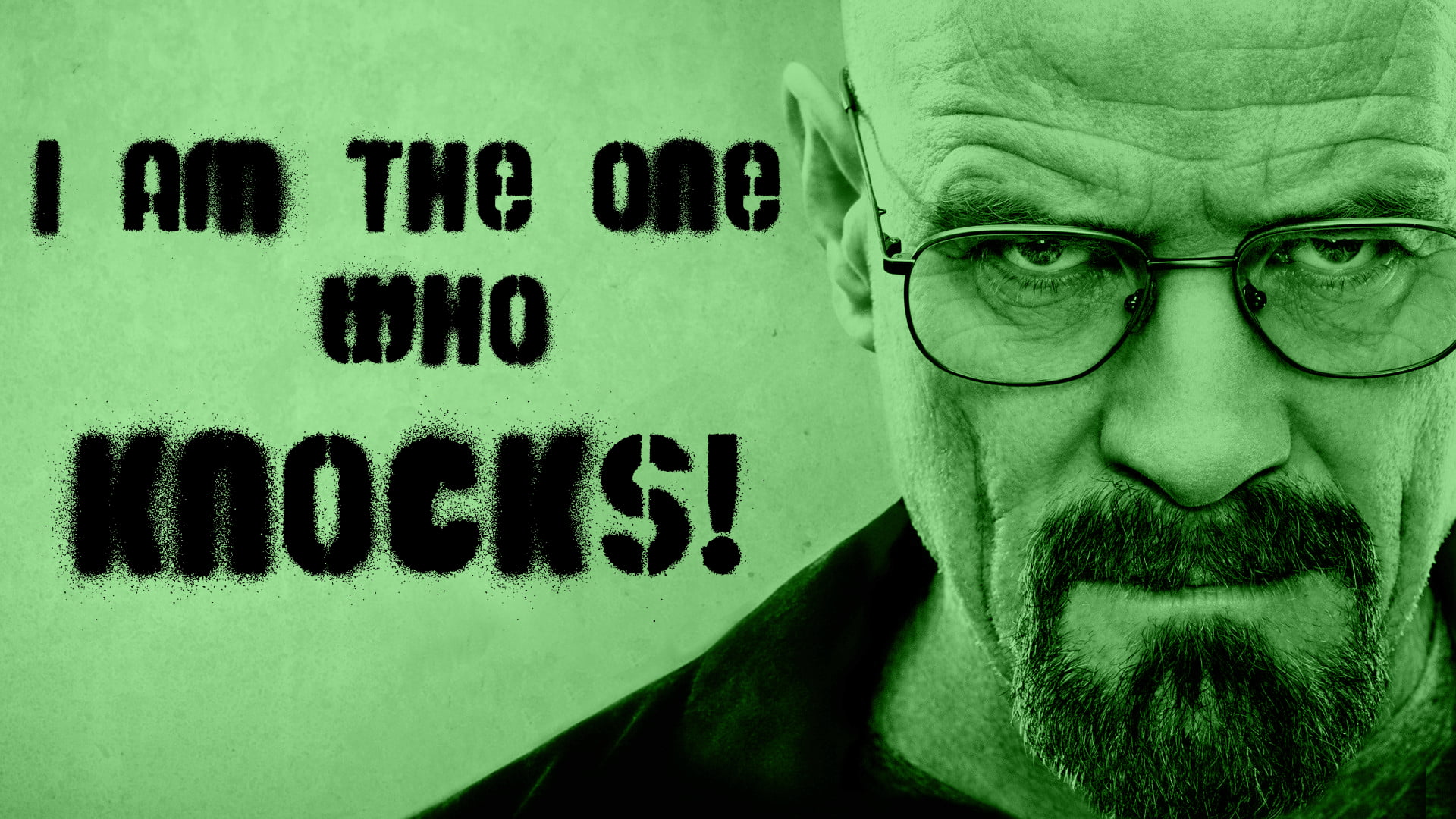 I am the one who knocks poster, Breaking Bad, Walter White, green HD  wallpaper | Wallpaper Flare