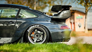 black Porsche 911, car, Porsche