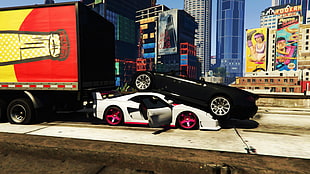 black convertible car, Grand Theft Auto V, car, Grand Theft Auto HD wallpaper