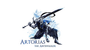 Artorias the Abysswalker digital wallpaper, Artorias, Dark Souls, video games, white background