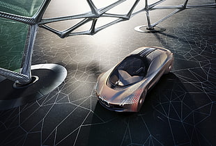 silver BMW concept car HD wallpaper