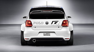 white Volkswagen Polo, car, Volkswagen, VW Polo WRC, rally cars