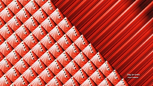 red triangular pattern illustration, abstract HD wallpaper