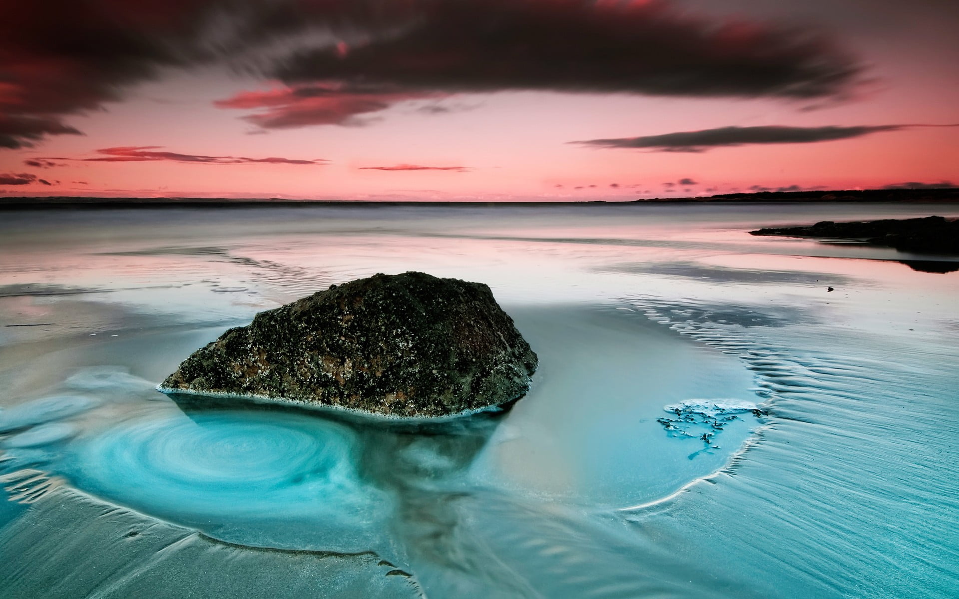 black islet, nature, landscape, rock, beach