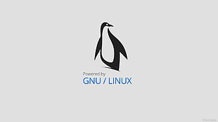 GNU Linux logo, Linux, GNU, minimalism