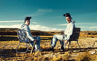 Breaking Bad TV series screenshot, Breaking Bad, Walter White, Jesse Pinkman, landscape