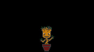 Marvel Groot pixel, pixel art, pixels, Groot, Guardians of the Galaxy Vol. 2